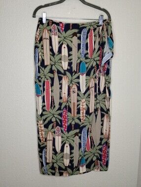 Reyn Spooner Hawaiian Surf Board Wrap Skirt